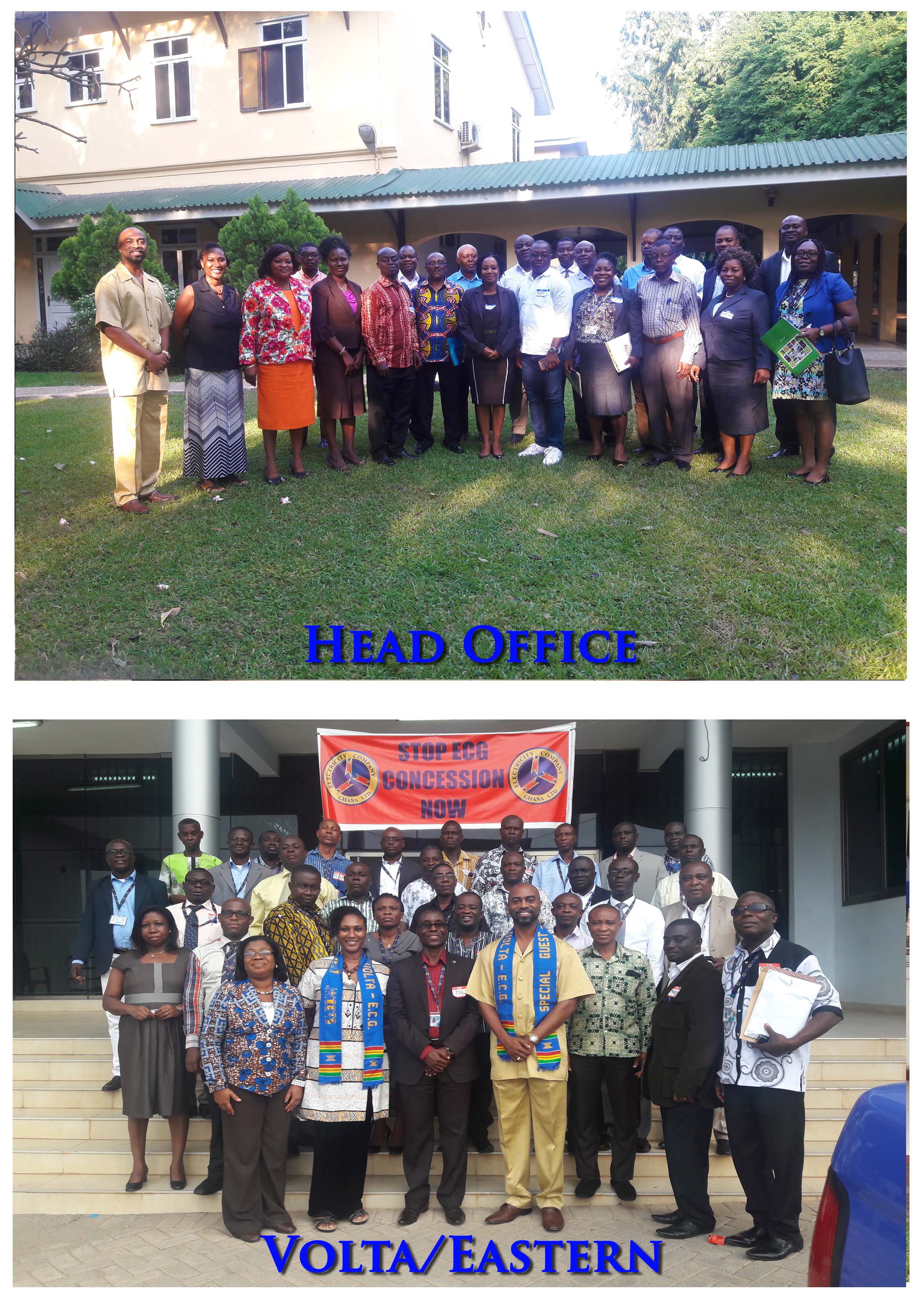 Photos of Training Programmes for ECG Head Office & Volta/Eastern Managers